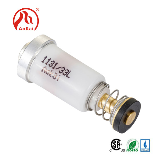 សន្ទះម៉ាញេទិកឧស្ម័ន Solenoid សម្រាប់ឧបករណ៍សុវត្ថិភាព Flameout